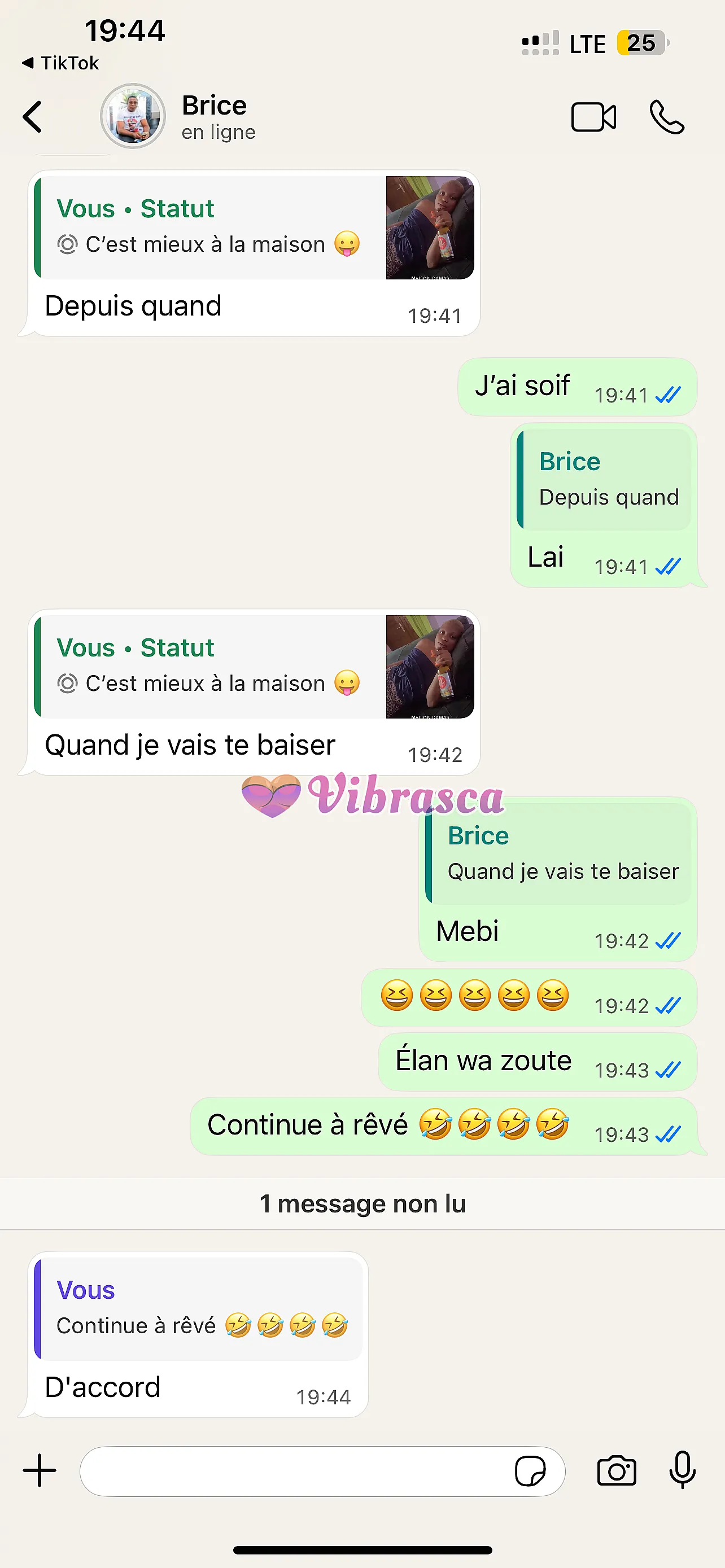 Venez me baiser oooooh